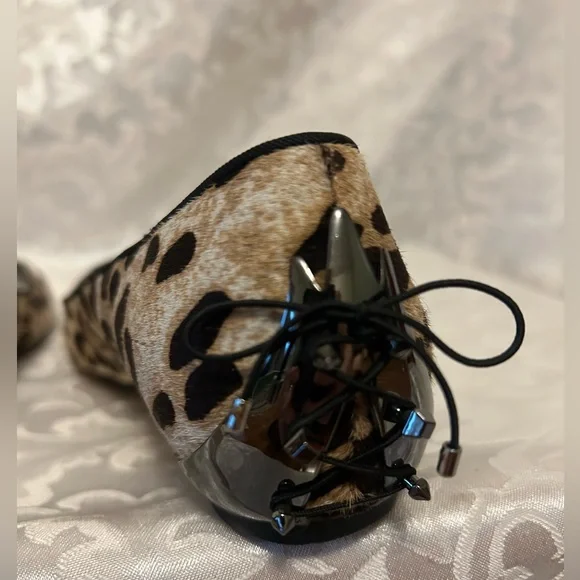 Sam Edelman Joya Calf Hair Leopard Print Ballet Flats, Size 9 - Picture 6 of 12